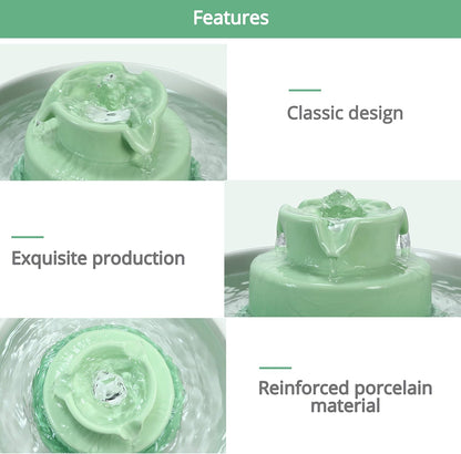 Ceramic Cat Water Fountain